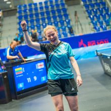 Lietuvos stalo tenisininkė sukūrė sensaciją Europos žaidynėse