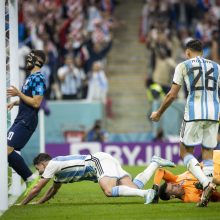 Argentinos rinktinė užtikrintai žengė į pasaulio futbolo čempionato finalą 