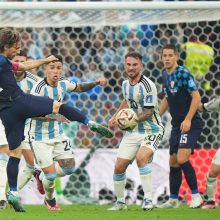 Argentinos rinktinė užtikrintai žengė į pasaulio futbolo čempionato finalą 