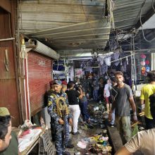 Irako sostinėje sprogdinimo turguje aukų padaugėjo iki 21 