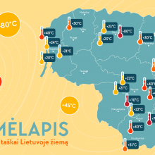 Kelionėms Lietuvoje – orų žemėlapis: karščiausi lankytini taškai šalyje žiemą