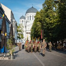 Kauno centre – iškilminga šaulių eisena ir naujų narių priesaika