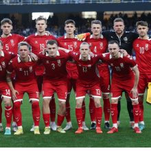 Lietuvos futbolo rinktinė Atėnuose sužaidė lygiosiomis su graikais