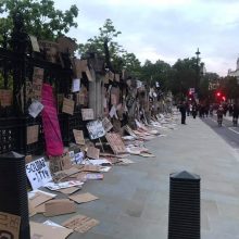 L. Pernavas pasidalijo vaizdais po protestų Londone