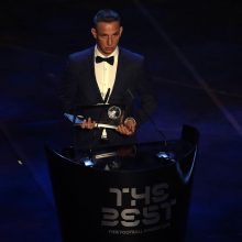 Geriausiu pasaulio futbolininku išrinktas argentinietis L. Messi