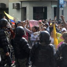 Ekvadore per protestuotųjų ir policijos susirėmimus žuvo penki žmonės