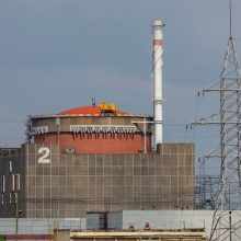 Ukraina: naktį buvo nutrūkęs elektros tiekimas į Zaporižios AE