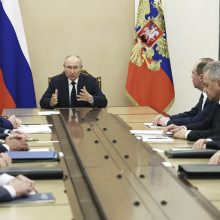 Kremlius: V. Putinas susitinka su saugumo pareigūnais