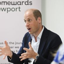 Princas Williamas pradeda 5 metų trukmės programą, skirtą kovai su benamyste JK