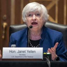 J. Yellen: infliacija JAV į 2 proc. lygį turėtų grįžti 2024 m.