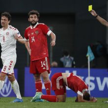 Danija triumfuoja: sutriuškino Rusijos futbolininkus ir iškopė į aštuntfinalį