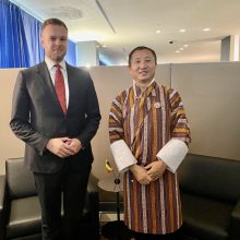 G. Landsbergis Niujorke susitiko su Butano bei Mianmaro atstovais