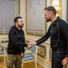 G. Landsbergis po susitikimo su V. Zelenskiu: parama Ukrainai padės greičiau laimėti karą