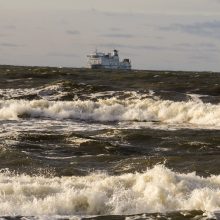 Netoli Klaipėdos uosto ant seklumos užplaukė laivas