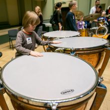 Vaikams filharmonijoje atsivėrė instrumentų pasaulis