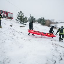 Ugniagesiai perspėja: atsargiai, ledas pavojingas!