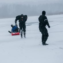 Ugniagesiai perspėja: atsargiai, ledas pavojingas!