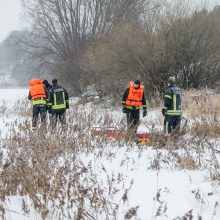 Ugniagesiai perspėja: atsargiai, ledas pavojingas!