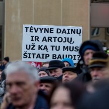 A. Tapinas atskleidė, kokių veiksmų imsis po protesto