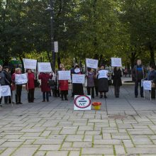 „Baltasis gandras“ piketais šaukiasi pagalbos 