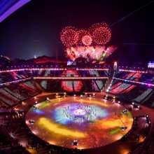 Vyksta žiemos olimpiados uždarymo ceremonija