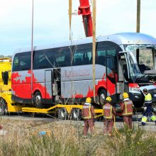 Tarp Ispanijoje sudužusio autobuso aukų – septynios italės ir dvi vokietės