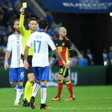 Italijos futbolininkai privertė pasiduoti Belgijos rinktinę