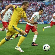 Ukrainos futbolininkai beviltišką pasirodymą baigė pralaimėjimu Lenkijai