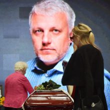 Ukrainoje atsisveikinama su nužudytu žurnalistu 