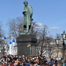 Maskvoje sulaikyta apie 500 žmonių, nubaustas A. Navalnas 