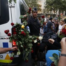 „Nebijanti“ Barselona demonstracijoje smerkė terorizmą