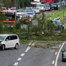 Vokietijoje per smarkią audrą žuvo septyni žmonės