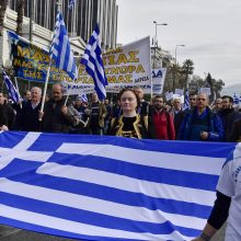 Tūkstančiai graikų protestuoja prieš kompromisą dėl Makedonijos pavadinimo