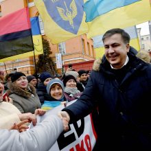 Ukrainoje tūkstančiai demonstrantų išėjo į gatves