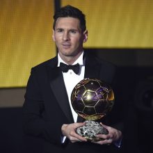 Geriausiu 2015 m. pasaulio futbolininku išrinktas L. Messi