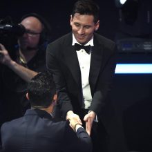 Geriausiu 2015 m. pasaulio futbolininku išrinktas L. Messi