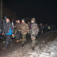 Į naktinį žygį partizanų takais leidosi daugiau nei 1,2 tūkst. žygeivių 