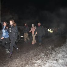 Į naktinį žygį partizanų takais leidosi daugiau nei 1,2 tūkst. žygeivių 