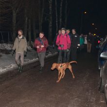 Į naktinį žygį partizanų takais leidosi daugiau nei 1,2 tūkst. žygeivių 