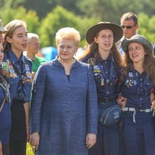 D. Grybauskaitė linki skautams pritraukti dar daugiau jaunimo