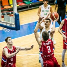 Lietuvos jaunieji krepšininkai Europos pirmenybių starte įveikė Serbiją