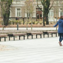 Užbaigti Lukiškių aikštės darbus sutrukdė lietus