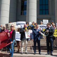 Po Seimo langais – mitingas dėl universitetų reformos