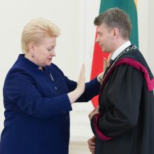 Prezidentė priėmė teisėjų ir generalinio prokuroro pavaduotojo priesaikas