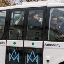 Vilniuje išbandytas pirmasis Lietuvoje savaeigis automobilis