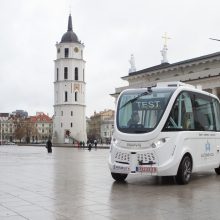 Vilniuje išbandytas pirmasis Lietuvoje savaeigis automobilis