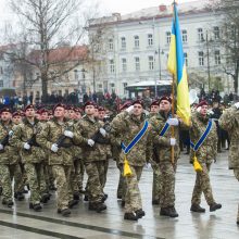 Žmonės sostinėje rinkosi atiduoti pagarbą Lietuvos kariuomenei