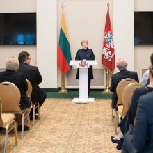 D. Grybauskaitė: Lietuva gali prisidėti mažinant įtampą tarp ES ir JAV