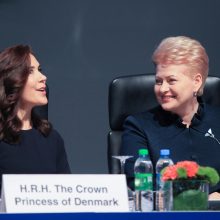 Danijos princesė Vilniuje paragino aktyviau skiepytis