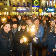 Pažymint žydų Chanuką sostinėje uždegta Didžioji Menora